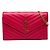 Portafoglio a tracolla con catena Cassandra Classic di Saint Laurent Rosa