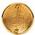 Spilla Vintage Chanel 31 Rue Cambon Rotonda Placcata Oro D'oro - vista 2