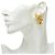 Orecchini Chanel Coco Mark Vintage Swing D'oro - vista 5
