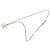 Collana con pendente a catena Chanel Coco Mark Argento - vista 3