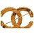 Spilla Vintage Chanel Coco Mark Motivo Lava D'oro - vista 3