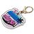 Charm per borsa logo Chanel Coco Mark Argento Rosa Blu