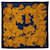 Sciarpa in seta blu navy e giallo Chanel  - vista 1