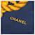Sciarpa in seta blu navy e giallo Chanel  - vista 4