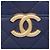 Vanity Borsa a Spalla Chanel Matelassé Coco Mark Chain Blu navy - vista 9