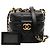 Borsa a Spalla Chanel Matelassé Coco Mark Chain Nero - vista 7