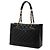 Borsa Tote Chanel Matelassé Coco Mark Nero - vista 2