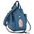Borsa a mano Mini Hammock in pelle Collaborazione LOEWE Ghibli Navy Gold Auth 192072SM D'oro Blu navy