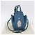 Borsa a mano Mini Hammock in pelle Collaborazione LOEWE Ghibli Navy Gold Auth 192072SM D'oro Blu navy - vista 12