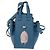 Borsa a mano Mini Hammock in pelle Collaborazione LOEWE Ghibli Navy Gold Auth 192072SM D'oro Blu navy - vista 13