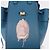 Borsa a mano Mini Hammock in pelle Collaborazione LOEWE Ghibli Navy Gold Auth 192072SM D'oro Blu navy - vista 20