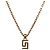 Collana Top Greca VERSACE Metallo Tonalità Oro Auth SW2537A