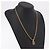Collana Top Greca VERSACE Metallo Tonalità Oro Auth SW2537A - vista 14