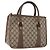 Borsa GUCCI GG Supreme Web Sherry Line PVC Beige Oro 41 02 039 Auth BA14425 D'oro