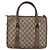 Borsa GUCCI GG Supreme Web Sherry Line PVC Beige Oro 41 02 039 Auth BA14425 D'oro - vista 2