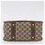 Borsa GUCCI GG Supreme Web Sherry Line PVC Beige Oro 41 02 039 Auth BA14425 D'oro - vista 5