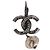 Orecchini CHANEL COCO Mark Pierce Earring metallo Silver CC Auth 189767A Argento - vista 2