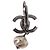 Orecchini CHANEL COCO Mark Pierce Earring metallo Silver CC Auth 189767A Argento - vista 9