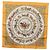 Hermès HERMES Carré 90 Sciarpa "LA PROMENADE DE LONGCHAMPS" Seta Gialla Auth fm5398M Giallo