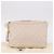 CHANEL Matelasse Shoulder Bag Lamb Skin White Gold CC Auth BA14472 Bianco D'oro - vista 12