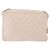 CHANEL Matelasse Shoulder Bag Lamb Skin White Gold CC Auth BA14472 Bianco D'oro - vista 2