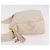 CHANEL Matelasse Shoulder Bag Lamb Skin White Gold CC Auth BA14472 Bianco D'oro - vista 4