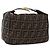 FENDI Zucca Canvas Vanity Hand Bag Brown Gold Auth 191739 Golden