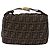 FENDI Zucca Canvas Vanity Hand Bag Brown Gold Auth 191739 Golden - view 13