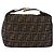 FENDI Zucca Canvas Vanity Hand Bag Brown Gold Auth 191739 Golden - view 2
