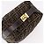 FENDI Zucca Canvas Vanity Hand Bag Brown Gold Auth 191739 Golden - view 6