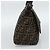 FENDI Zucca Canvas Mamma Baguette Shoulder Bag Marrone Nero Autentico BA14486V - vista 3