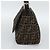 FENDI Zucca Canvas Mamma Baguette Shoulder Bag Marrone Nero Autentico BA14486V - vista 4
