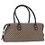 Céline Borsa Boston CELINE in tela Macadam Beige con finiture dorate Auth 192830A