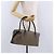 Céline Borsa Boston CELINE in tela Macadam Beige con finiture dorate Auth 192830A - vista 22