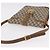 Borsa a tracolla GUCCI GG Supreme Web Sherry Line PVC Beige Oro Auth 191908 D'oro - vista 6