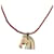 Hermès Collana HERMES Shuval in pelle marrone Auth bs36204  - vista 1