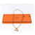 Hermès Collana HERMES Shuval in pelle marrone Auth bs36204  - vista 13