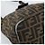Borsa a Spalla FENDI Mamma Baguette in Tela Zucca Marrone Oro Auth 192273 D'oro - vista 14