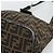 Borsa a Spalla FENDI Mamma Baguette in Tela Zucca Marrone Oro Auth 192273 D'oro - vista 9
