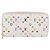 LOUIS VUITTON Monogram Multicolor Zippy Wallet White M60241 LV Auth 192944 Bianco - vista 13
