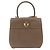 Borsa Salvatore Ferragamo Gancini in Pelle 2way Marrone Oro Auth ka5266 D'oro - vista 13