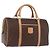 Céline Borsa Boston CELINE in tela Macadam PVC Pelle Marrone Oro Auth bs36061V D'oro