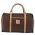 Céline Borsa Boston CELINE in tela Macadam PVC Pelle Marrone Oro Auth bs36061V D'oro - vista 13