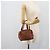 LOEWE Handtasche aus Canvas Violett mit Goldton Auth 192763A Lila - Ansicht 23