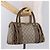 Borsa GUCCI GG Plus Supreme in PVC Beige Oro Auth gh2146 D'oro - vista 22