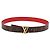LOUIS VUITTON Monogram Ceinture LV Initials Gürtel Rot LV Auth SW2645M