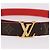LOUIS VUITTON Monogram Ceinture LV Initials Gürtel Rot LV Auth SW2645M - Ansicht 5
