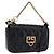 Borsa a Spalla con Catena GIVENCHY in Pelle Nera e Oro Auth SW2652M Nero D'oro