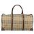 Borsa Boston Burberrys Nova Check PVC Beige Oro Auth 188601 D'oro - vista 2