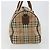Borsa Boston Burberrys Nova Check PVC Beige Oro Auth 188601 D'oro - vista 3